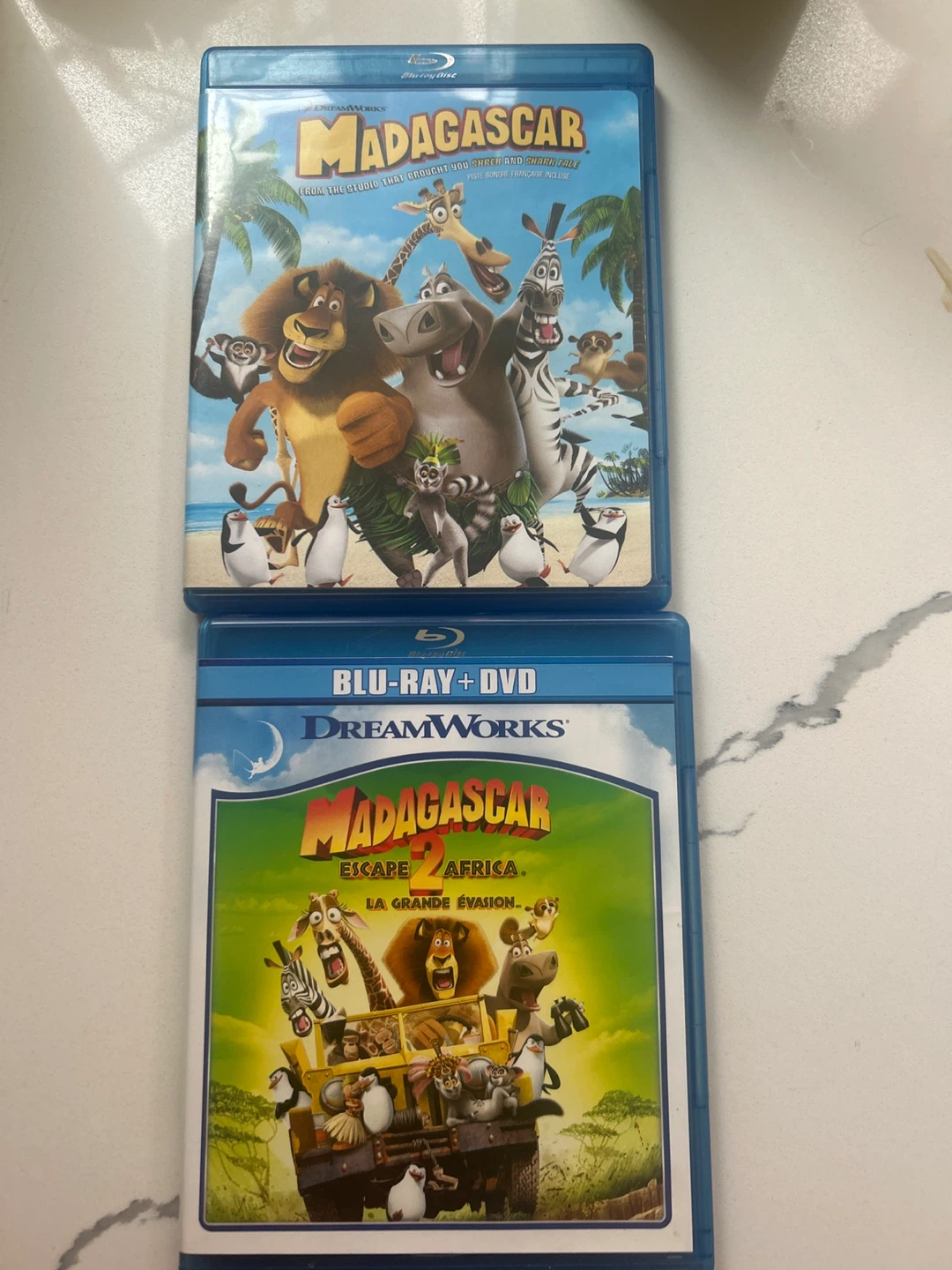 Madagascar & Madagascar: Escape 2 Africa Blu-ray + DVD Combo