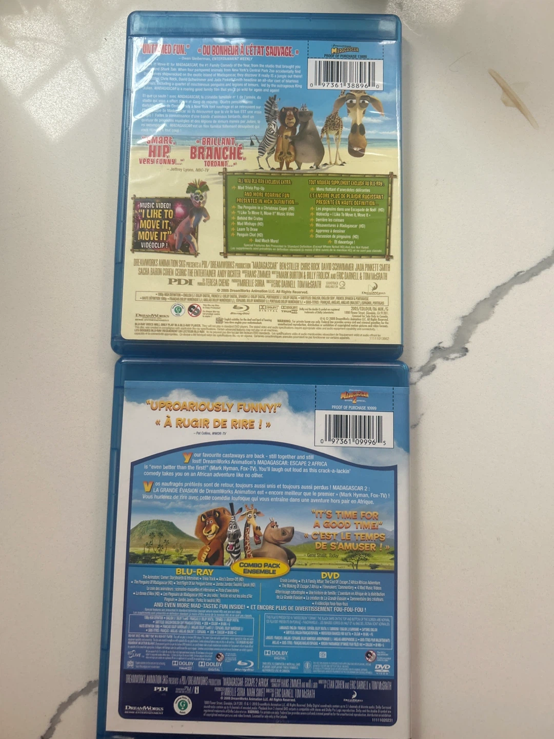 Madagascar & Madagascar: Escape 2 Africa Blu-ray + DVD Combo - photo 2