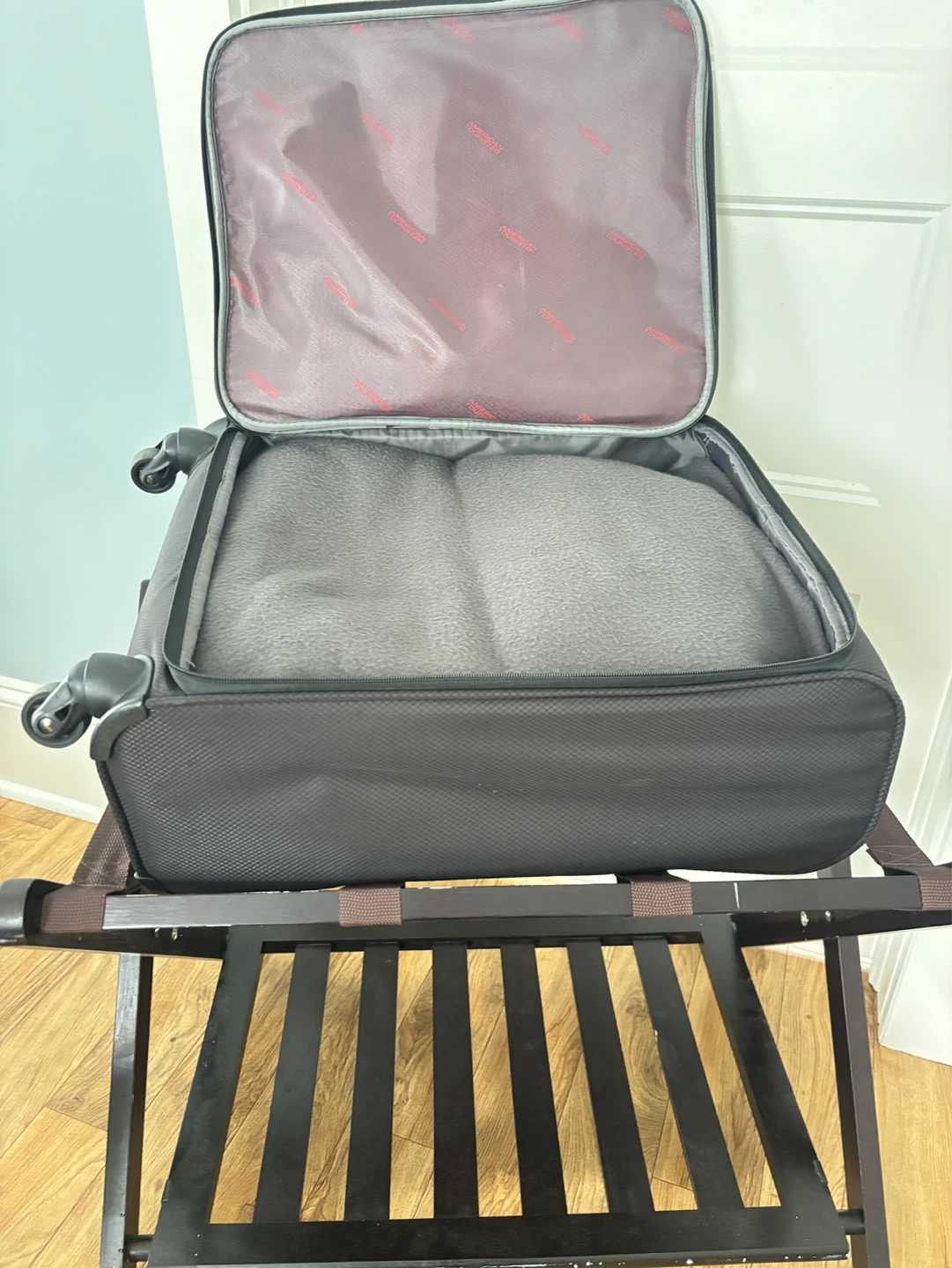 Set of 2 Dark Brown Luggage Racks - photo 2