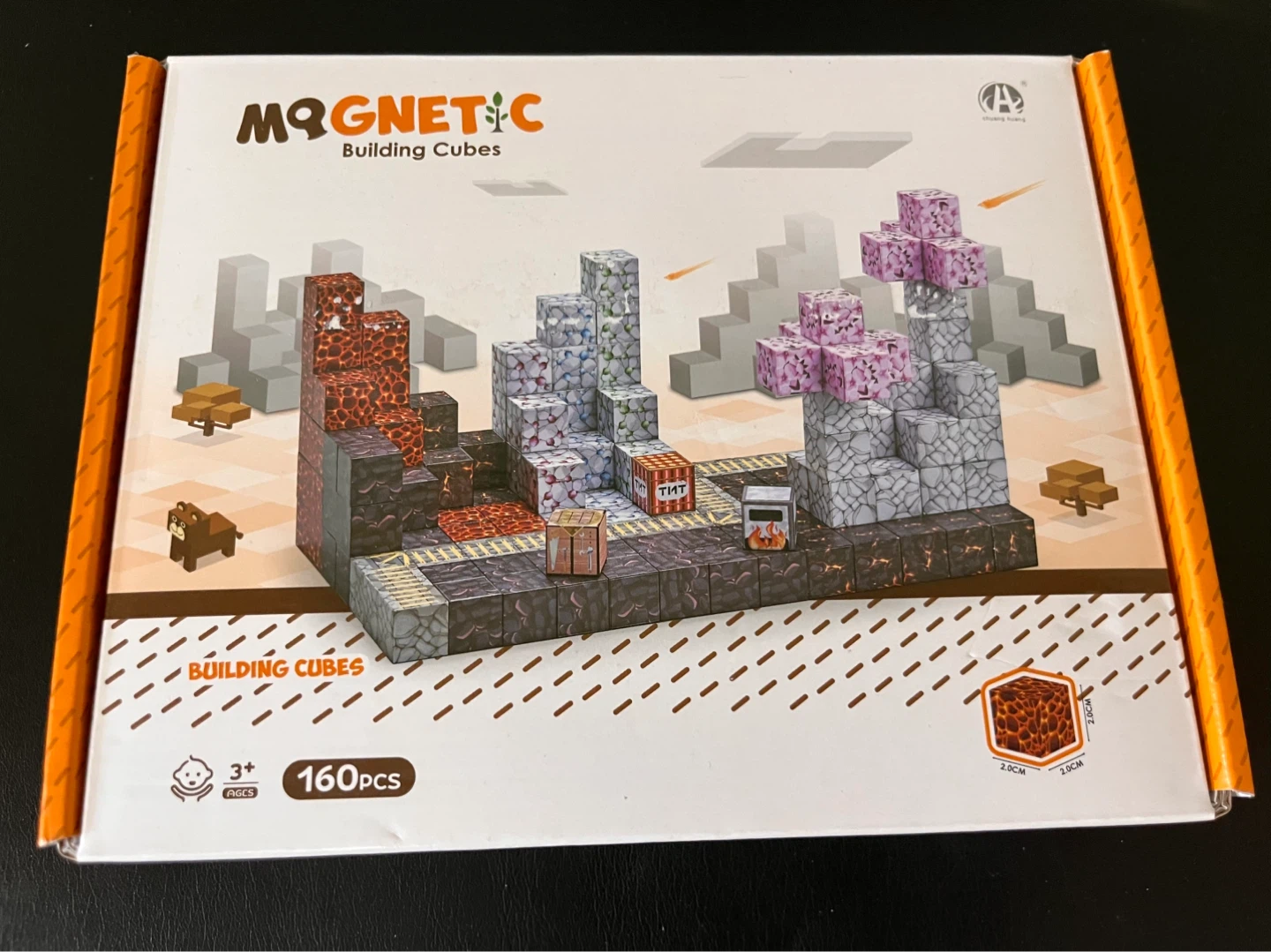 NEW Magnetic Minecraft-Themed Building Cubes - 160 pcs - photo 5