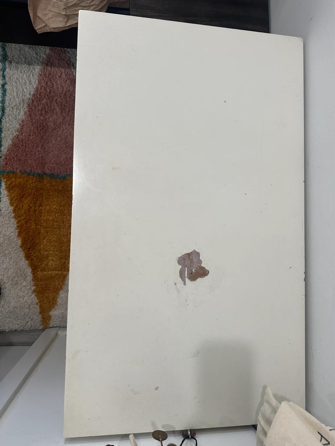 West Elm White Desk with Drawer - photo 2