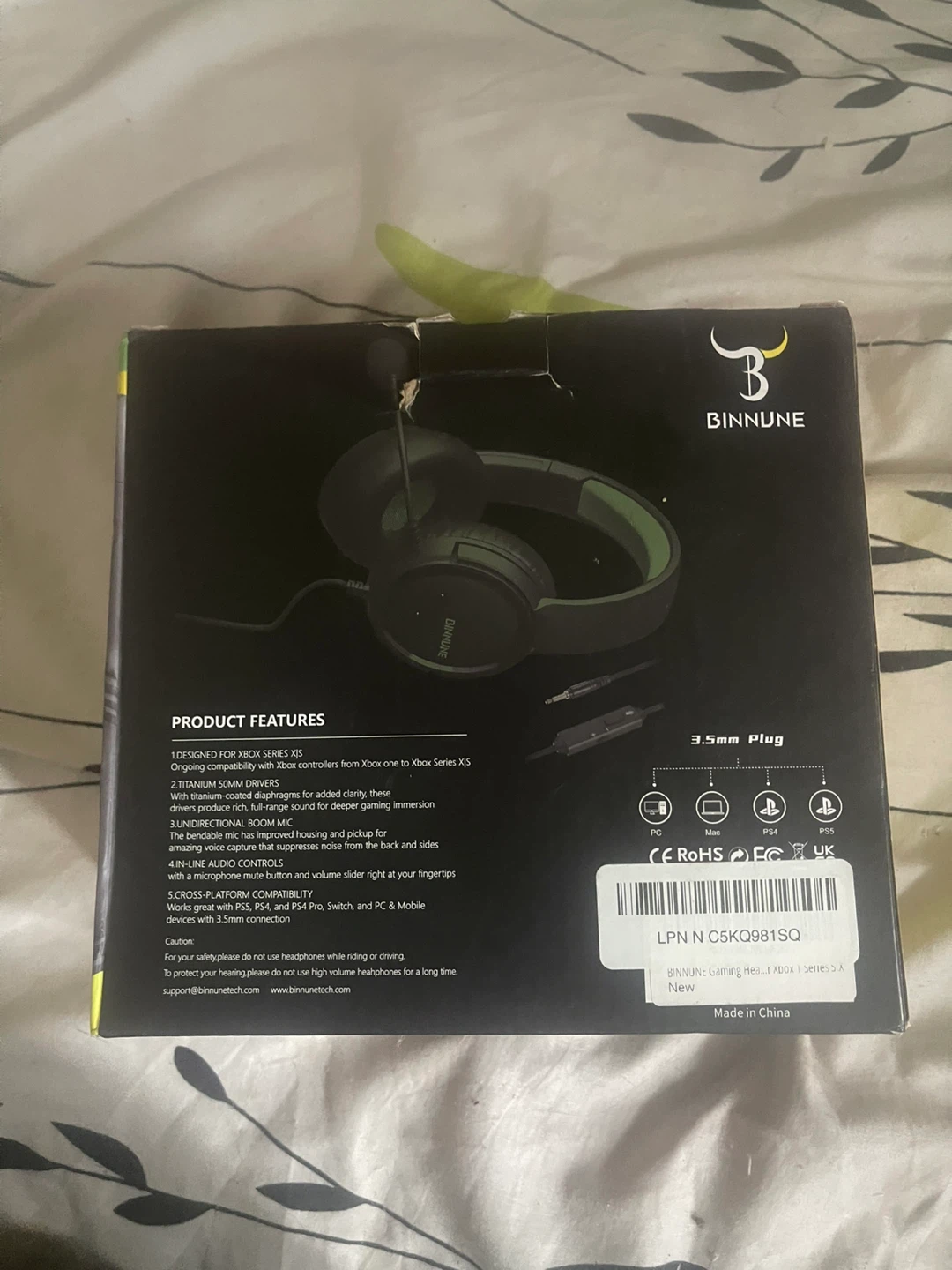 Binnune Gaming Headset with Noise Reduction - photo 2