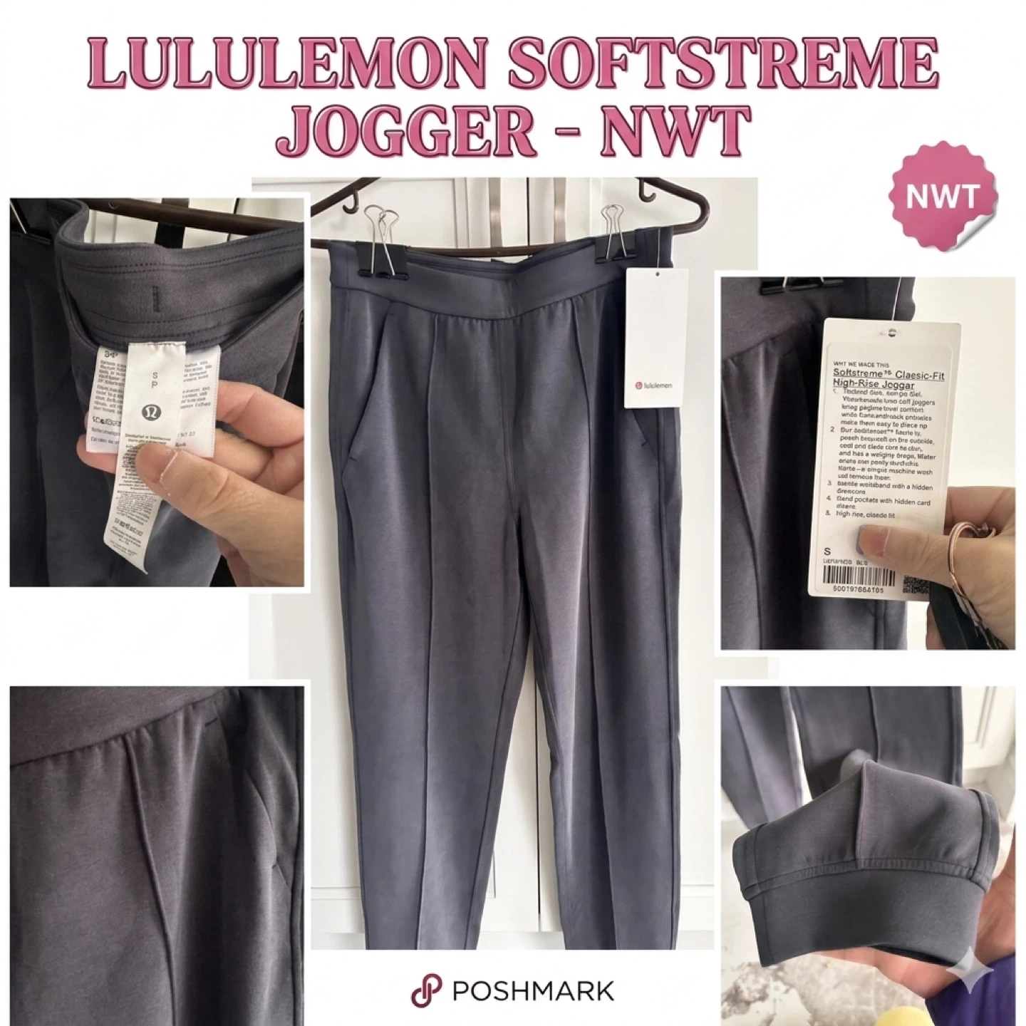 Lululemon Softstreme Classic-Fit High-Rise Jogger Pants Size S - photo 2