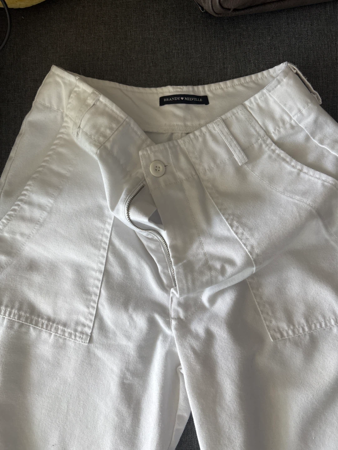 Brandy Melville White Cargo Pants - photo 2
