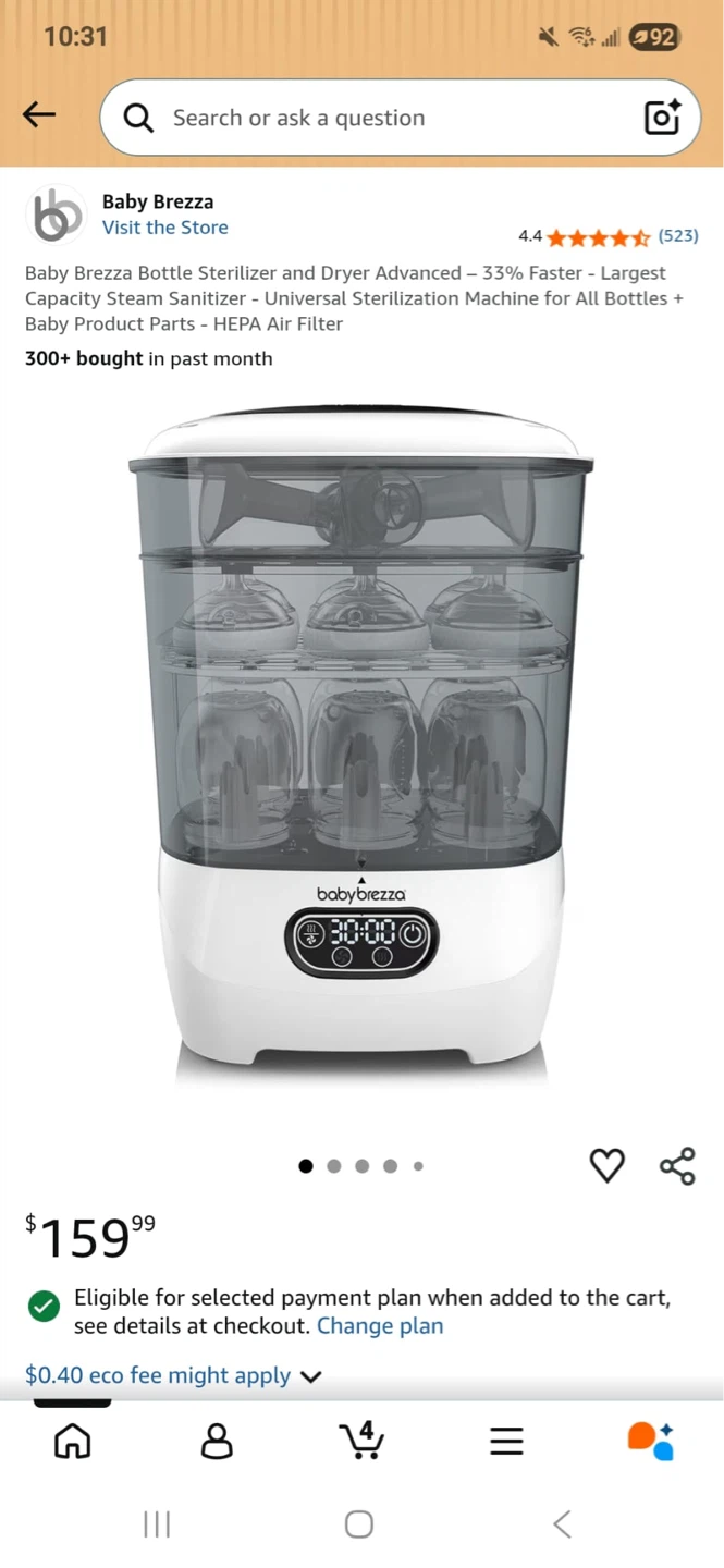 Baby Brezza One Step Sterilizer 1 chair and 1 swim - photo 5