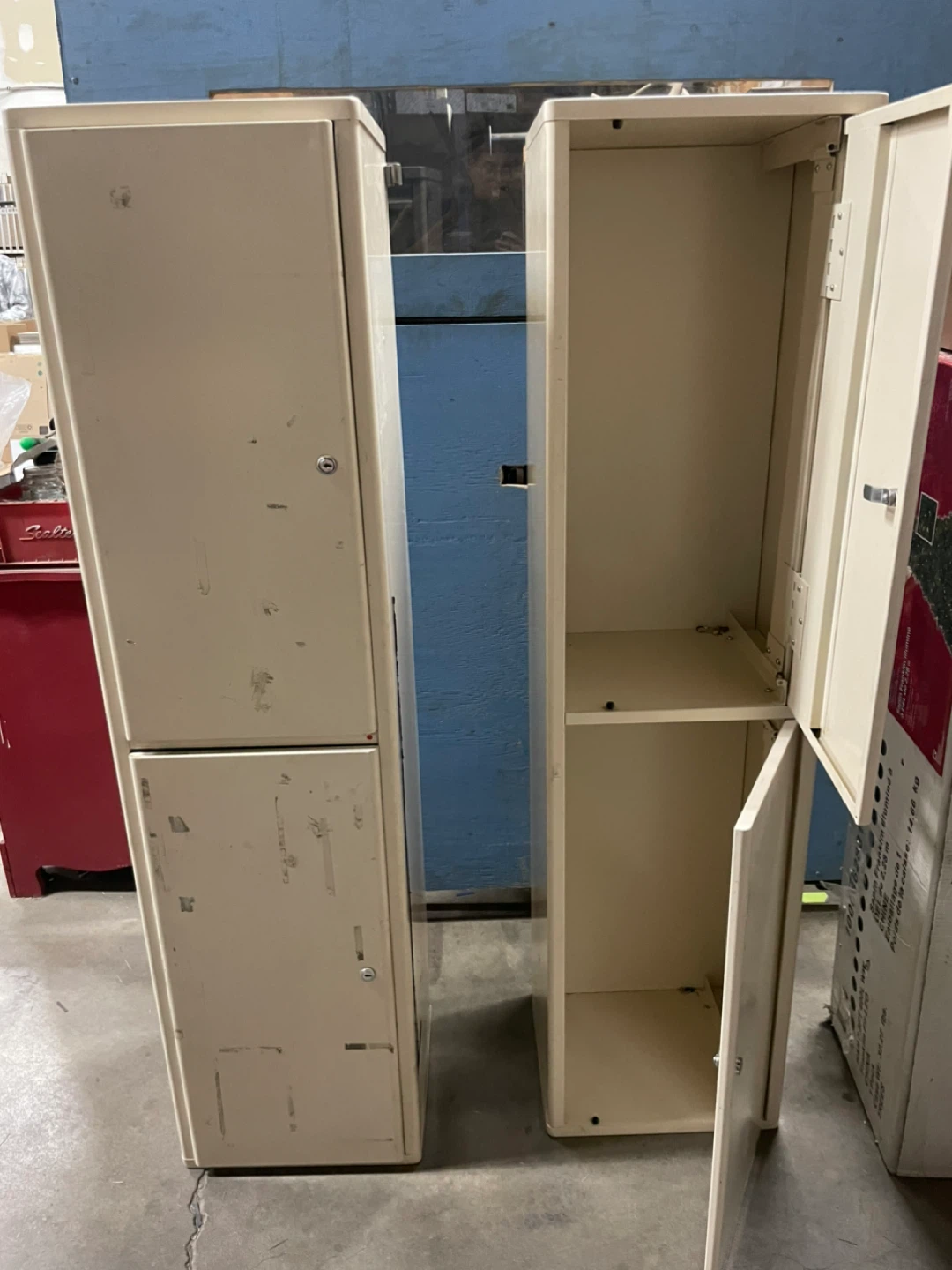 Cream Metal Locker
