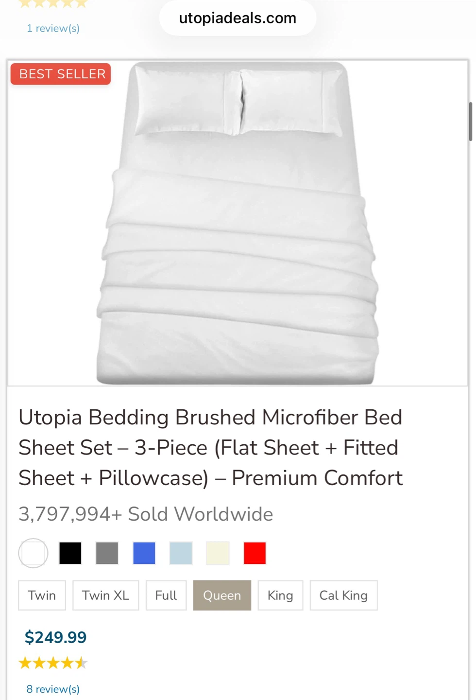 Complete hosting kit: Queen Bed Sheet and duvet cover set (BNIB) - photo 2