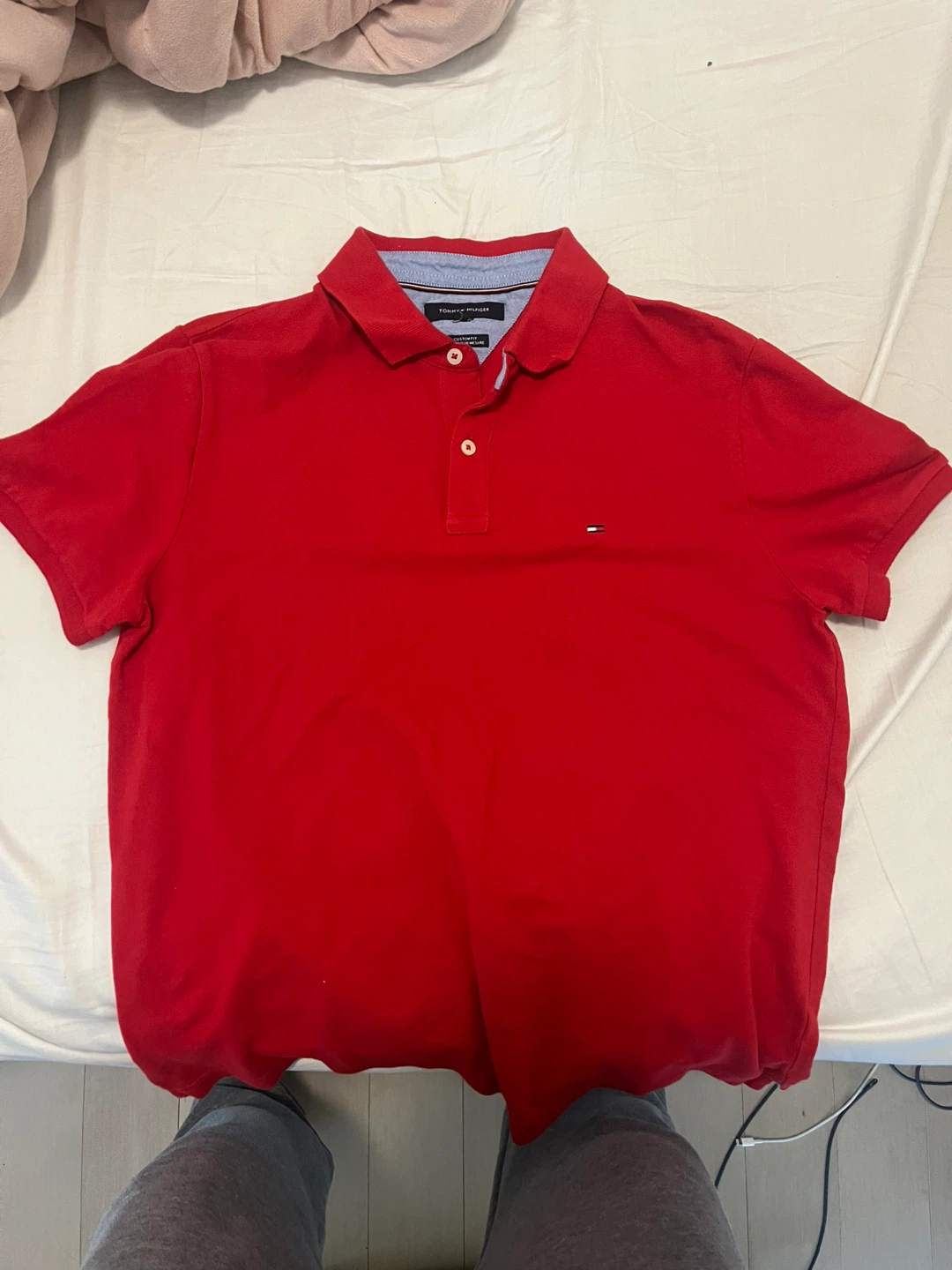 Tommy Hilfiger Red Polo Shirt