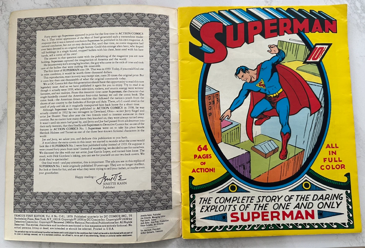 1979 Superman Famous First Edition (Treasury Size) - photo 2