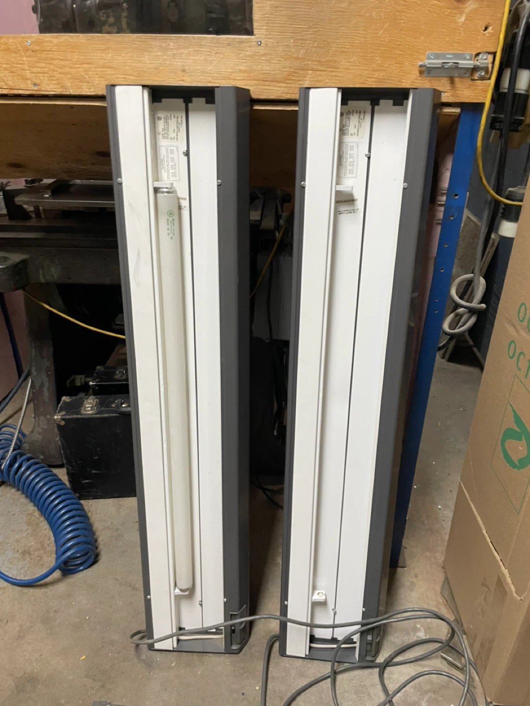 GE Ecolux Fluorescent Light Fixtures (2) - 36" L