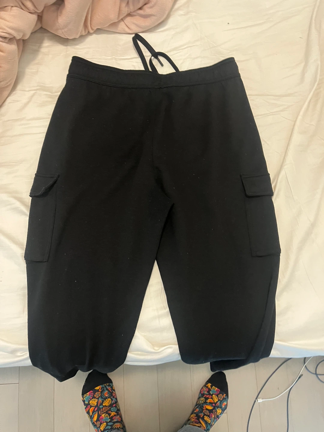 Black Cargo Jogger Pants - photo 2