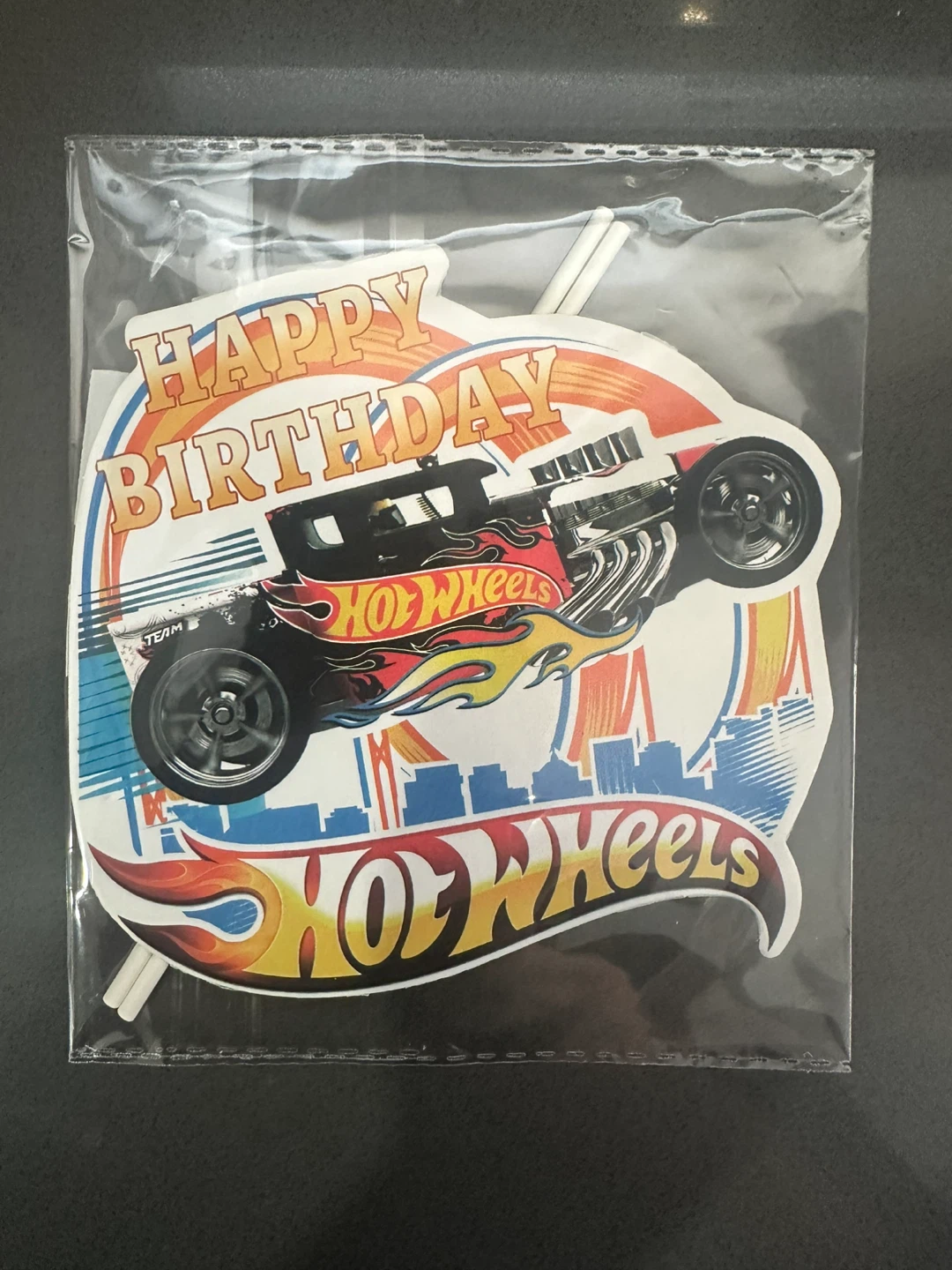 Hot Wheels Happy Birthday Banner and Decorations - photo 5