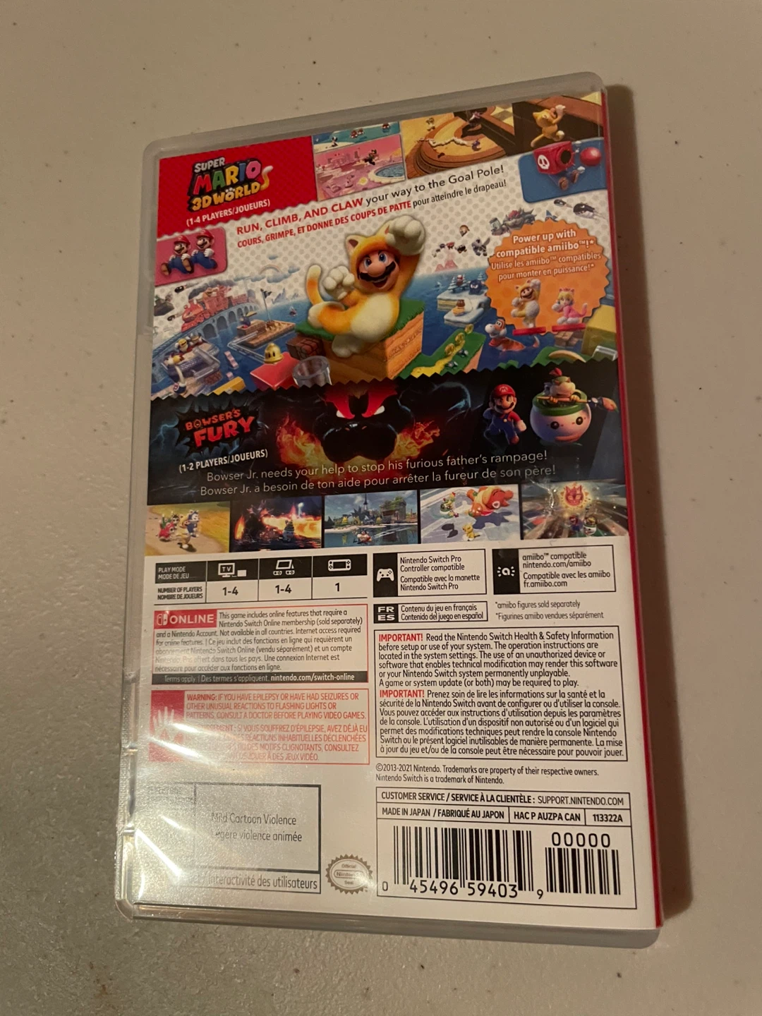 Nintendo Switch Super Mario 3D World + Bowser's Fury Game - photo 3