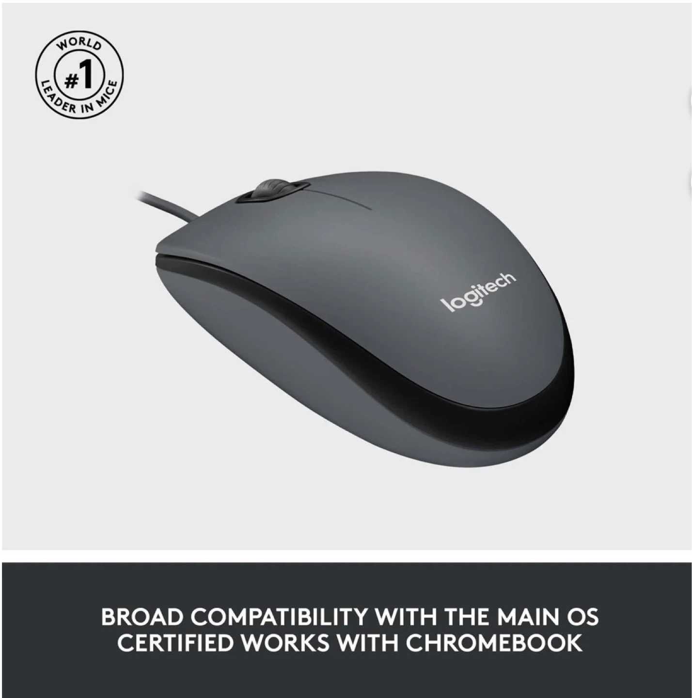 Logitech M100 Corded USB Mouse | Brand New - photo 2
