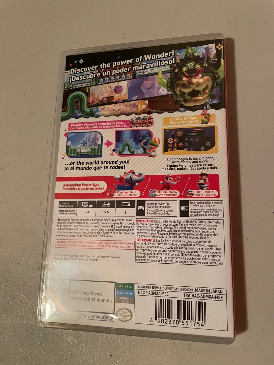 Super Mario Bros. Wonder Nintendo Switch Game - photo 3