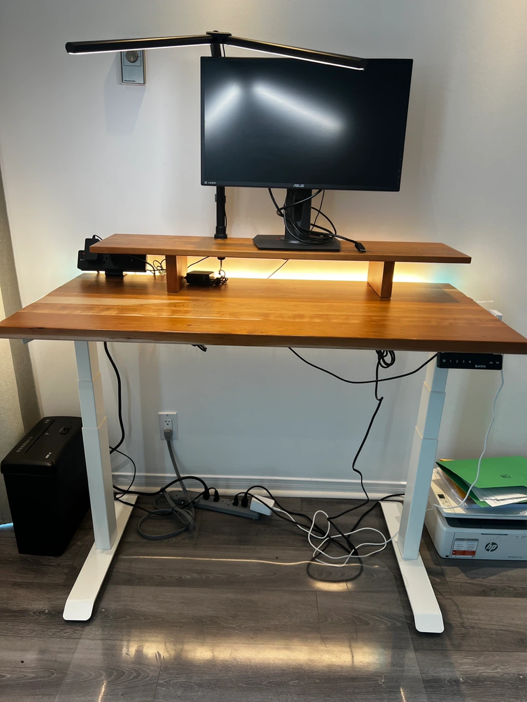 Solid Cherry Wood Standing Desk