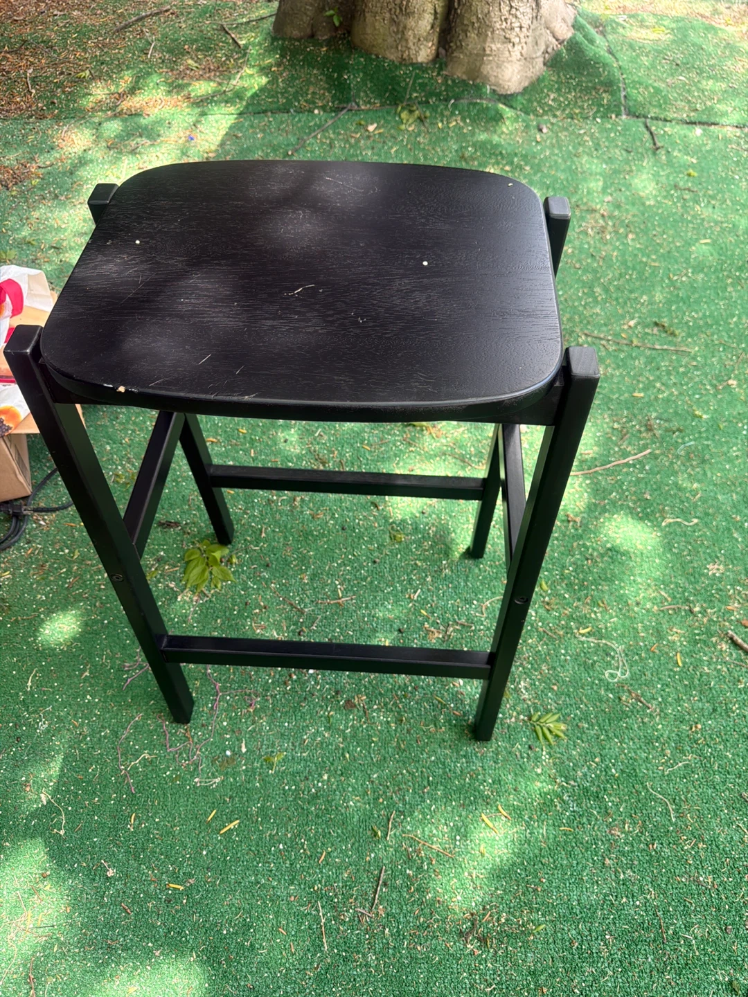 2 pieces West Elm Grind Bar Stool - Black