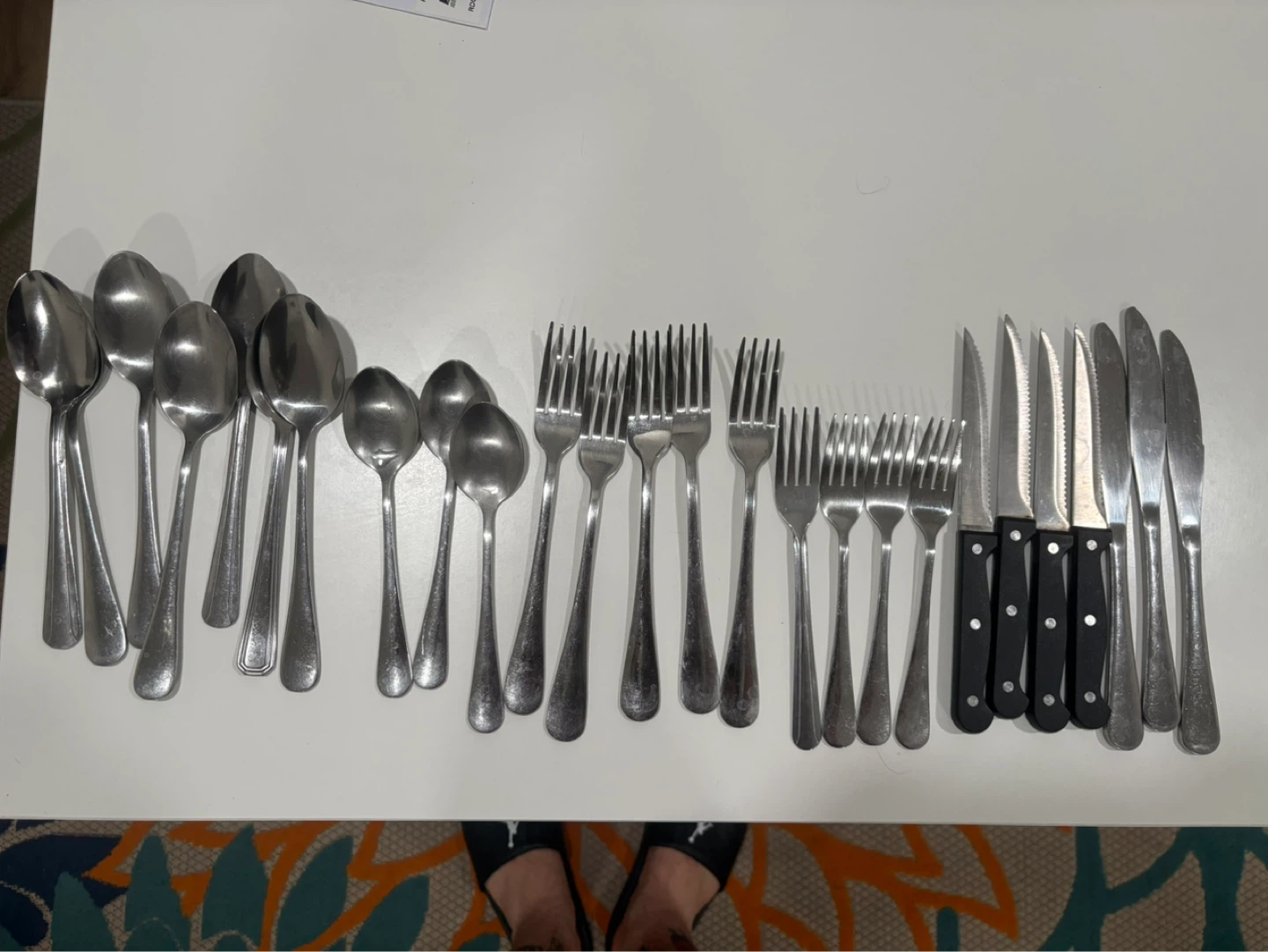 Silverware Set - 21 Piece Flatware Set