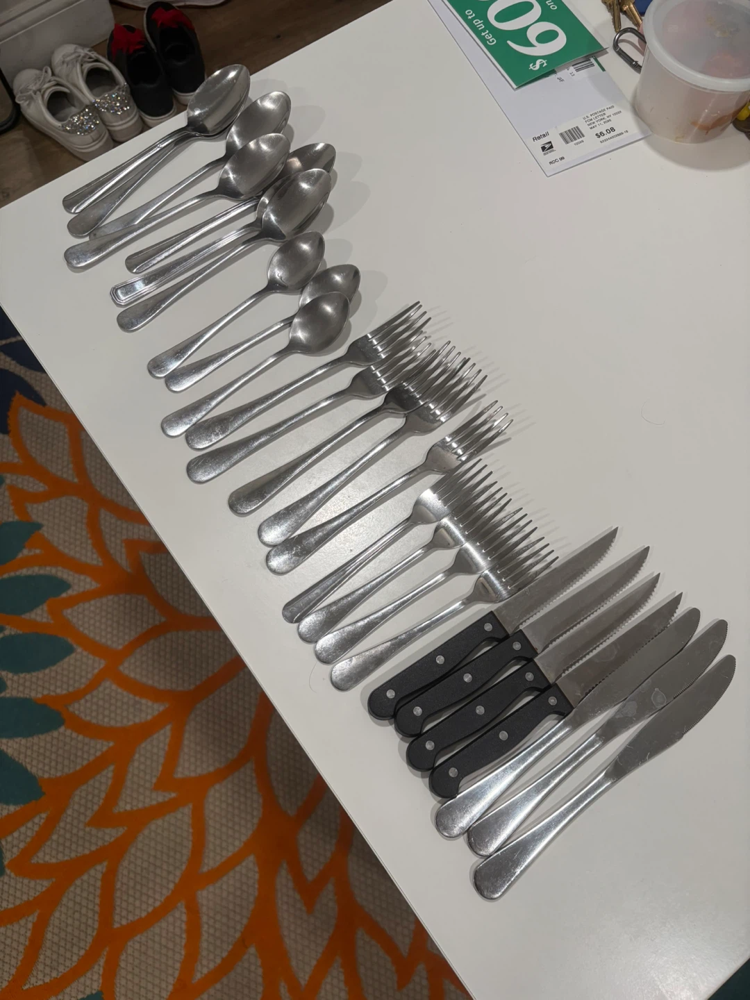 Silverware Set - 21 Piece Flatware Set - photo 2