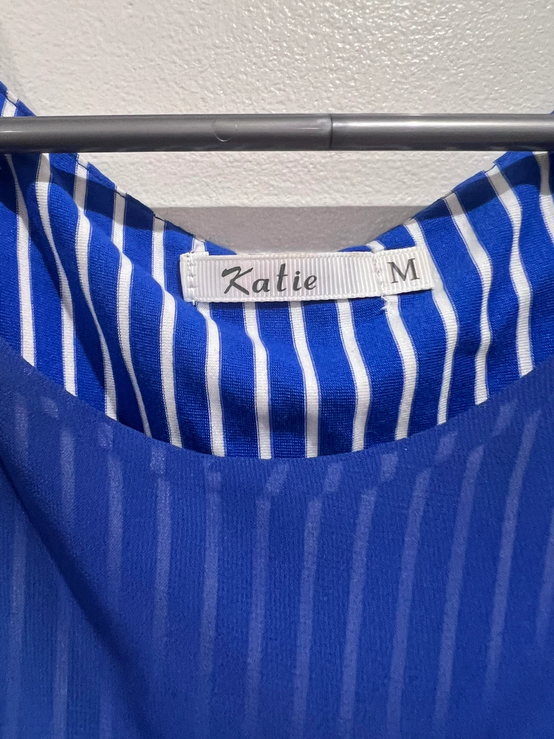 Blue and White Striped Dress - photo 3