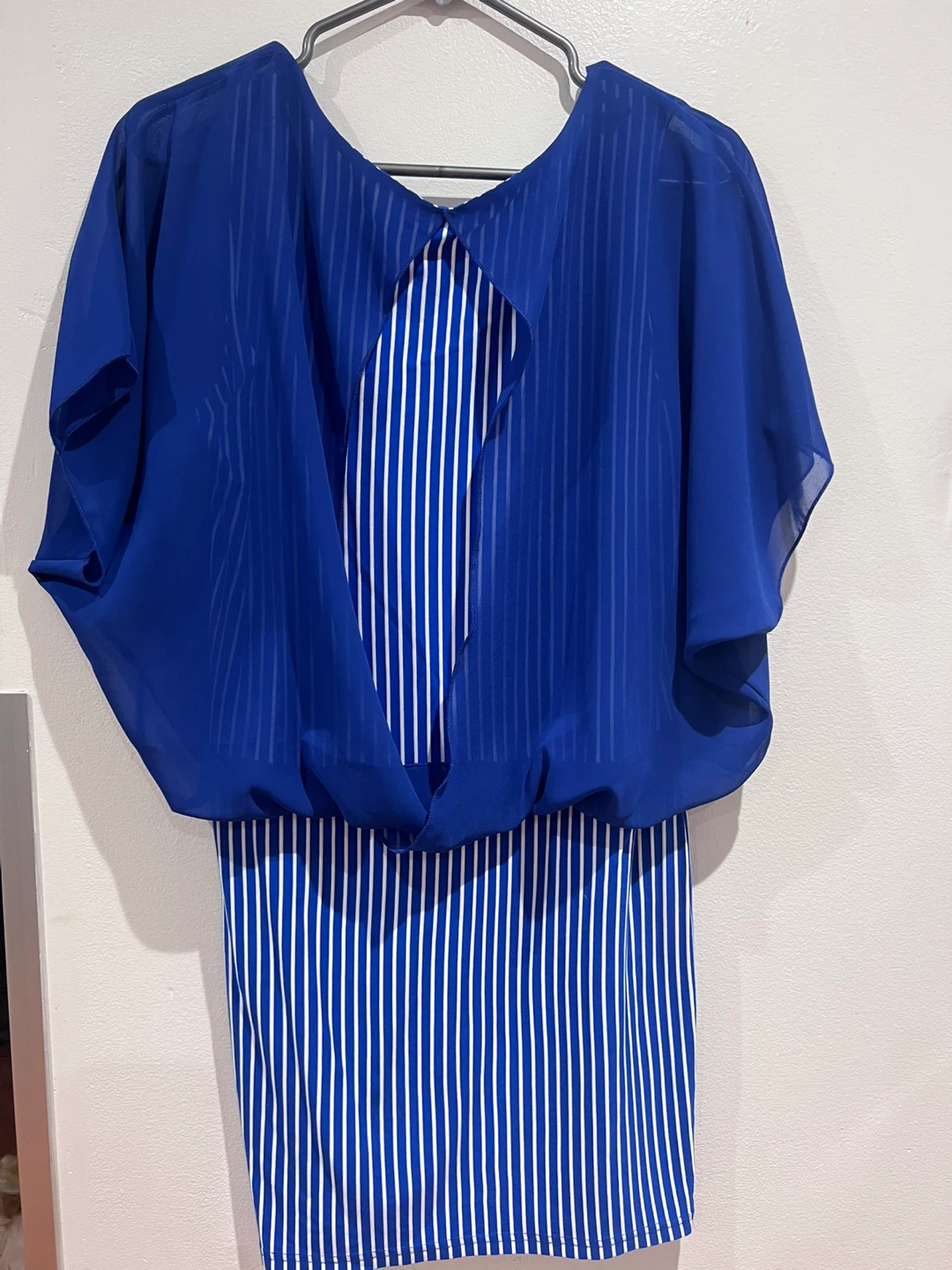Blue and White Striped Dress - photo 2