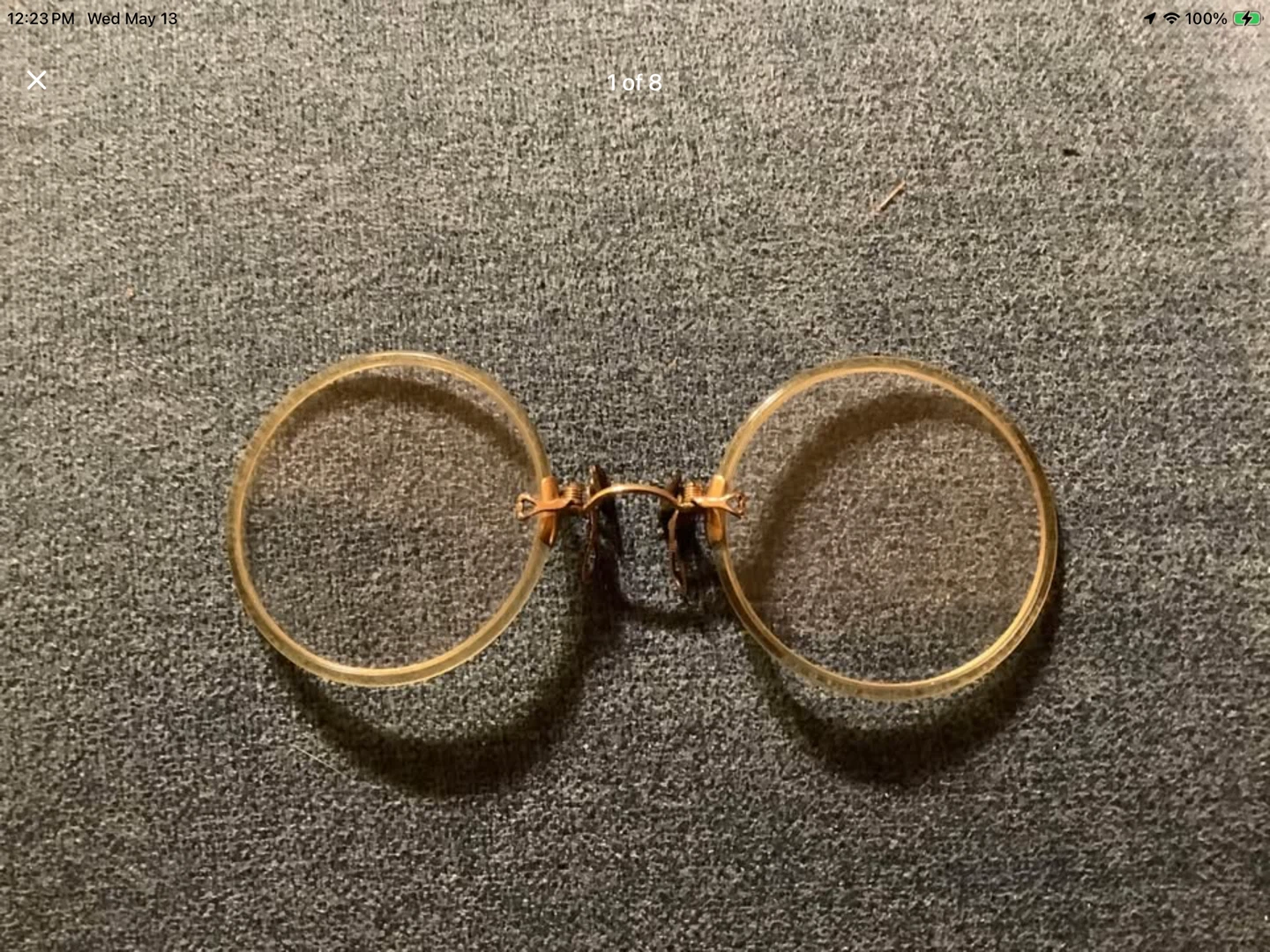 Ant/Vt Hard Bridge Glasses Orig Case JJ Stewart Kingston 🐞