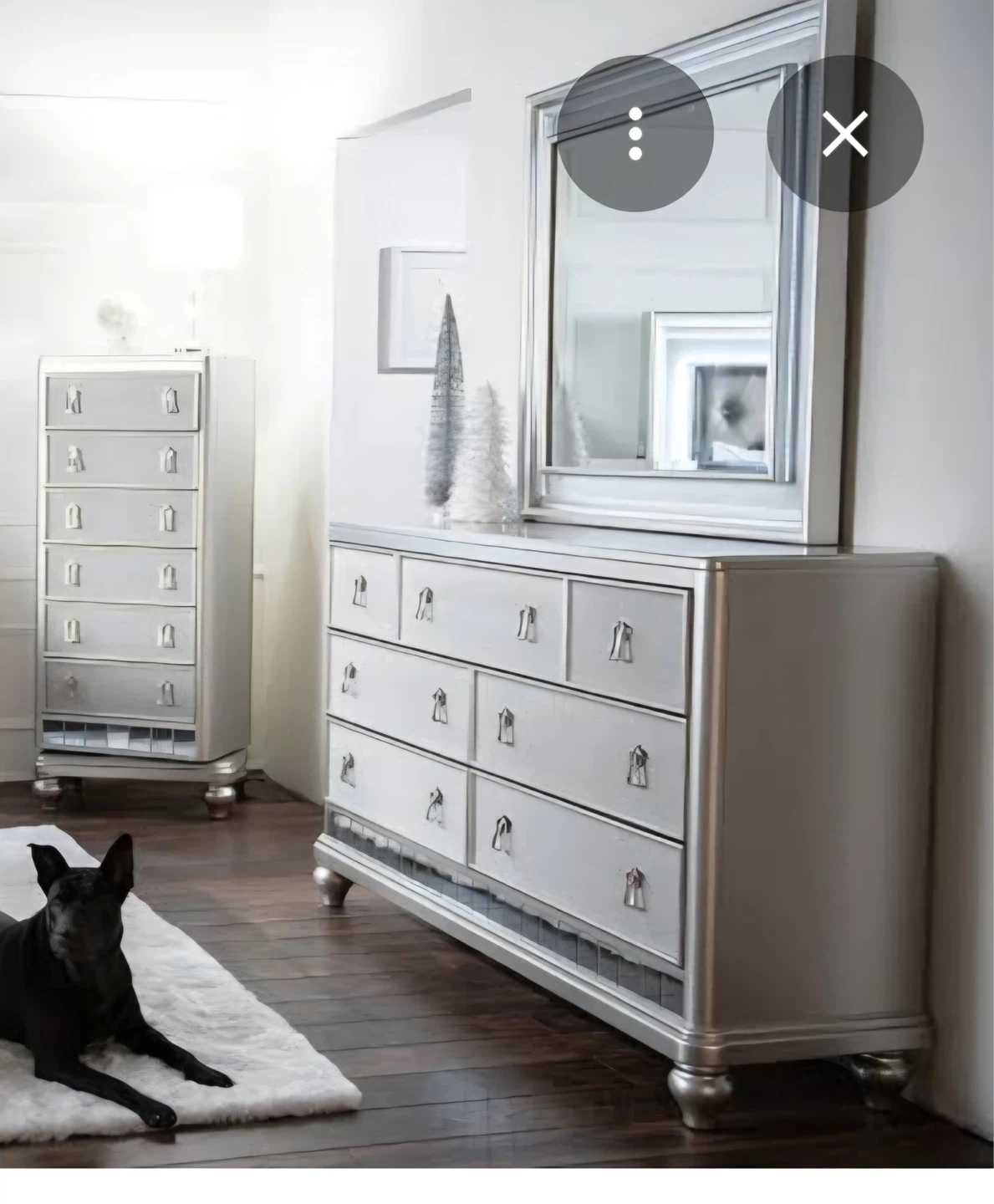 Diva II Platinum and Gray Bedroom Set - photo 2