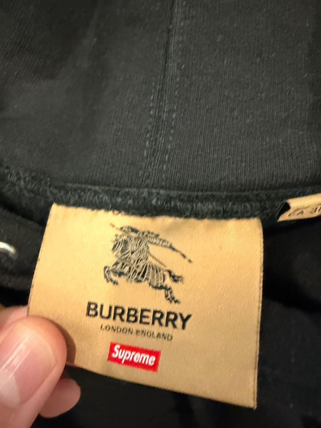 Supreme x Burberry Box Logo Hoodie - photo 3