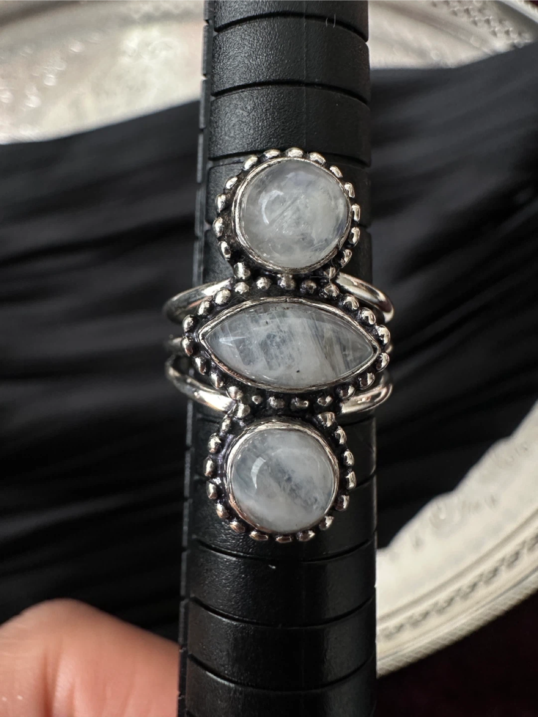 Moonstone Ring Sterling Silver - photo 5