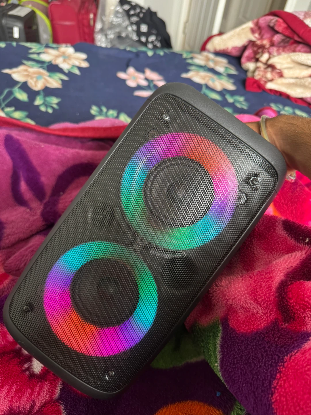 Portable Bluetooth Speaker with LED Lights