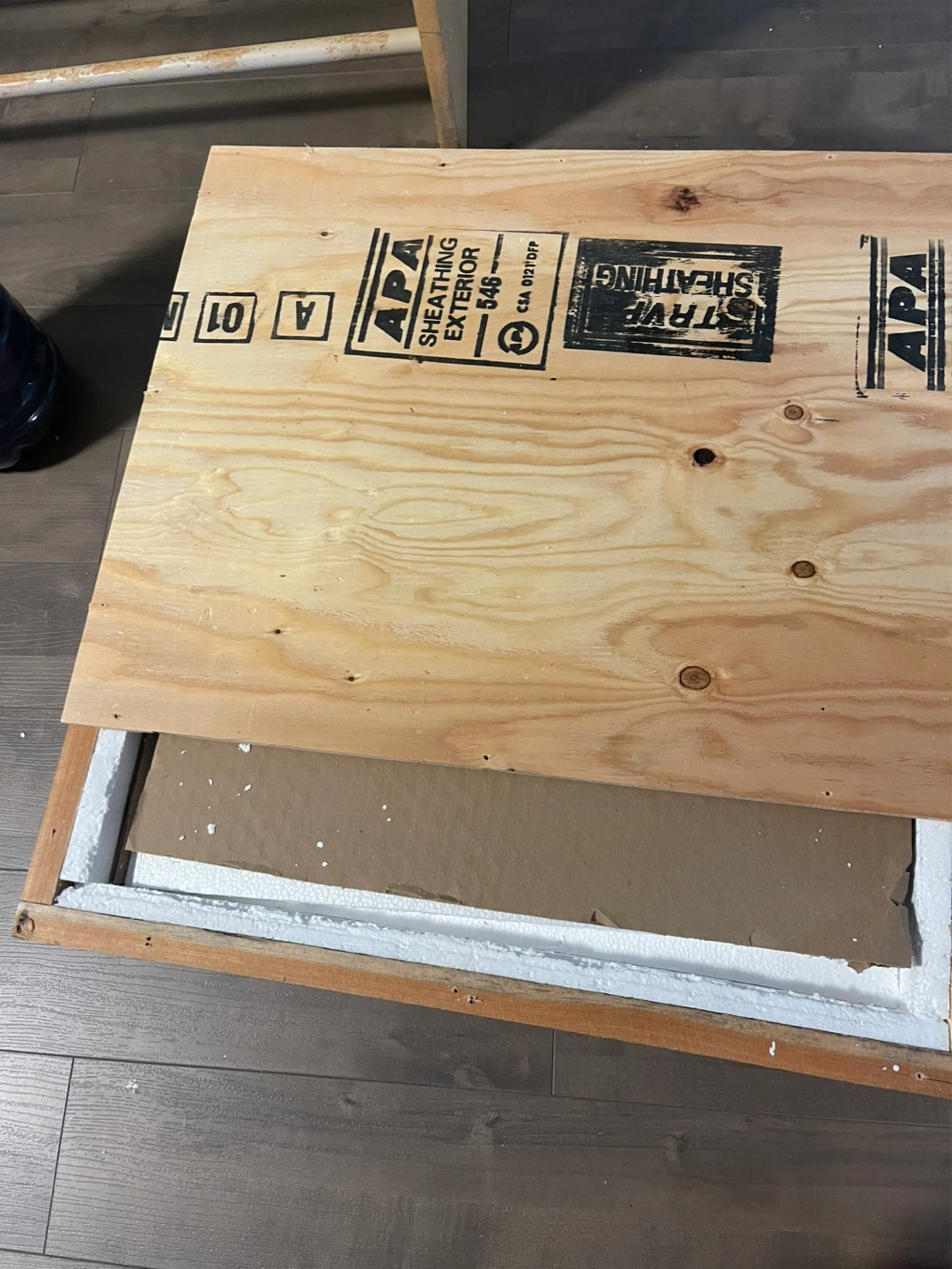 Wooden box for glass, size 50x40 - photo 2