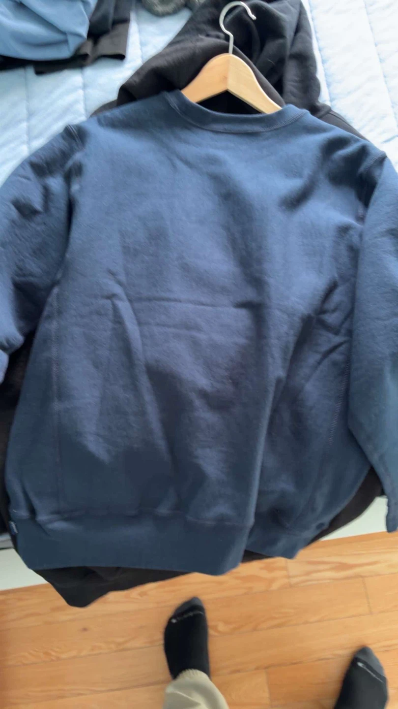 Supreme Box Logo Crewneck Sweatshirt - Navy - Medium - photo 2