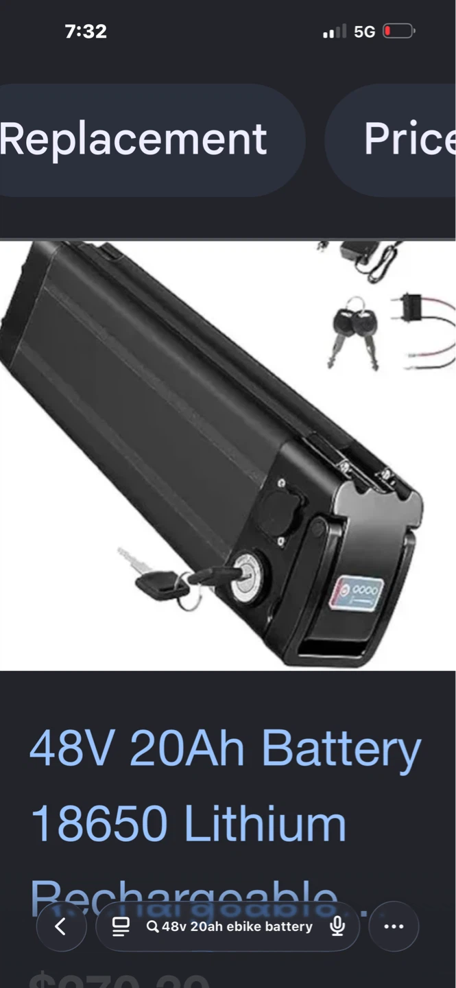 48v 20ah e-bike battery