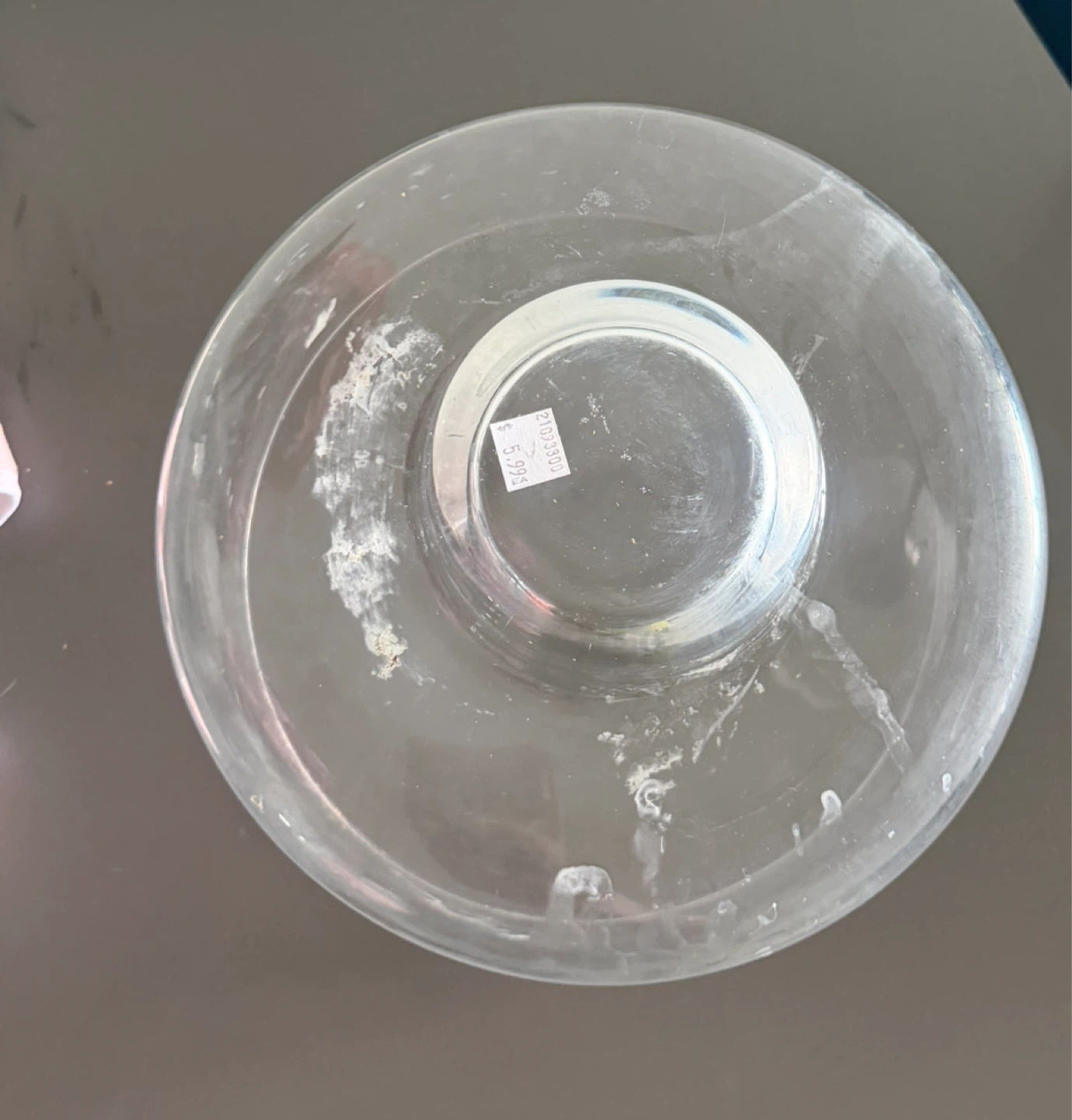 Clear Glass Punch Bowl - photo 2