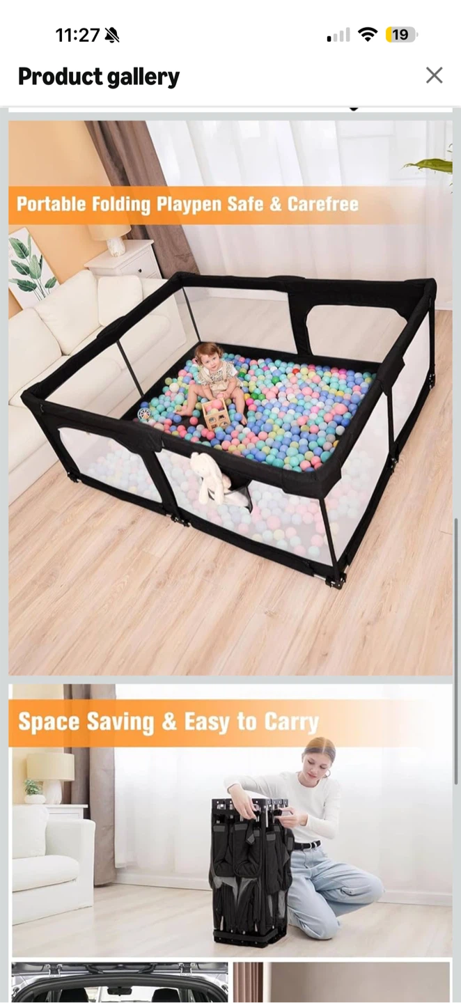 dearlomum Foldable Baby Playpen Extra Large - photo 2