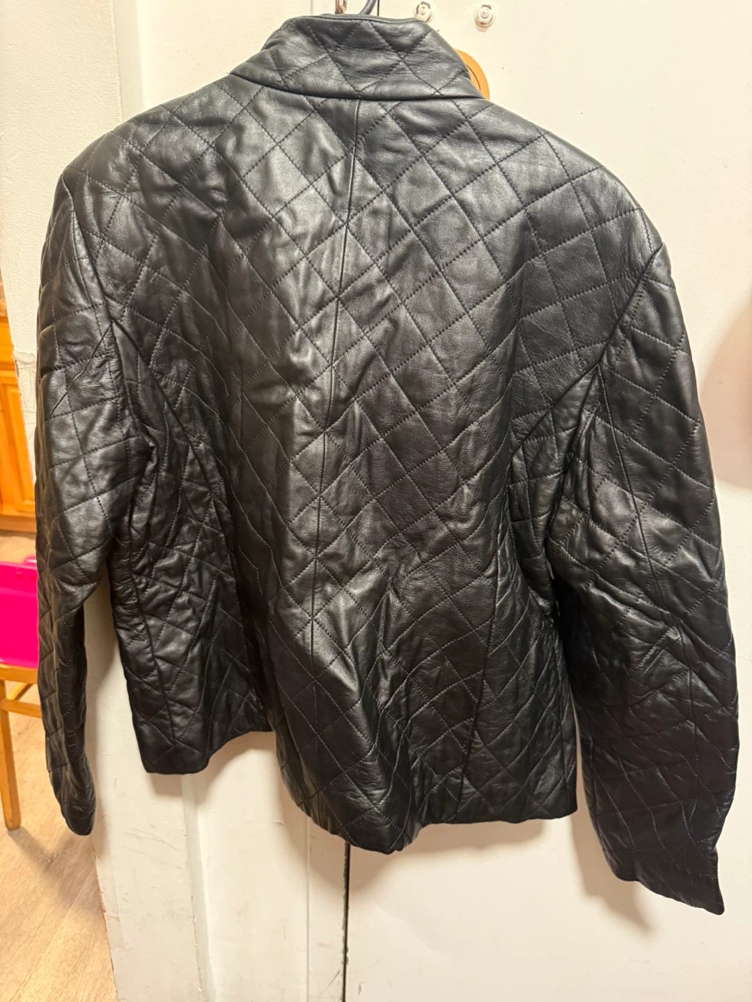Coldwater Creek Quilted Leather Jacket XL - photo 2