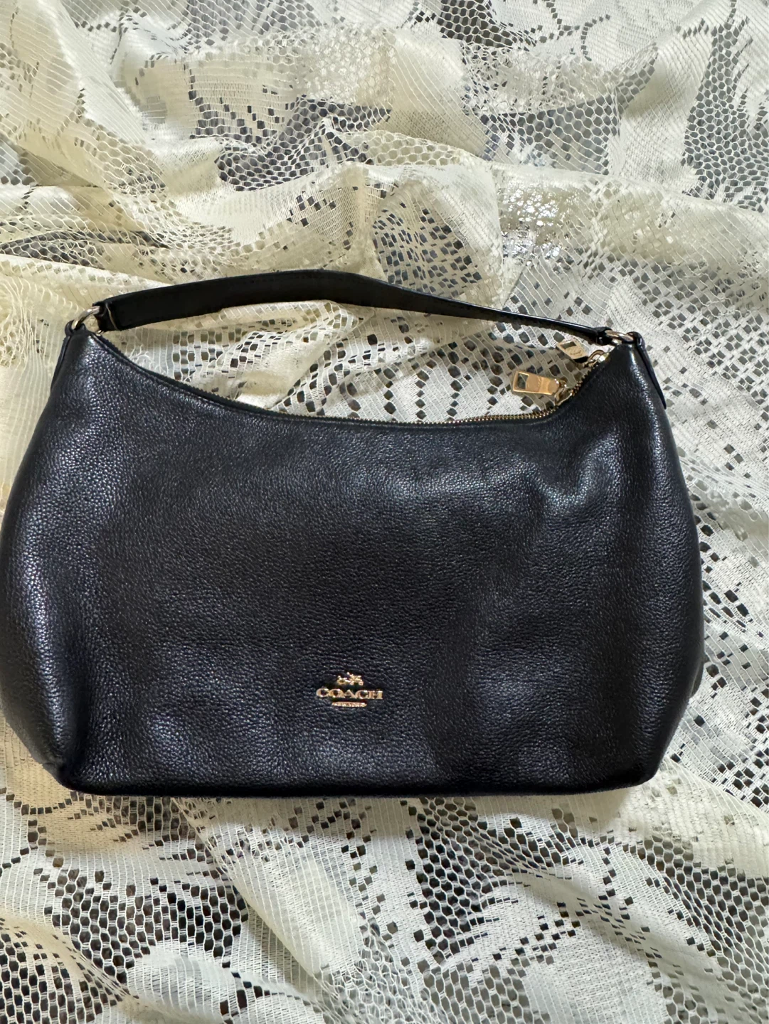 Coach Black Leather Hobo Handbag - photo 2