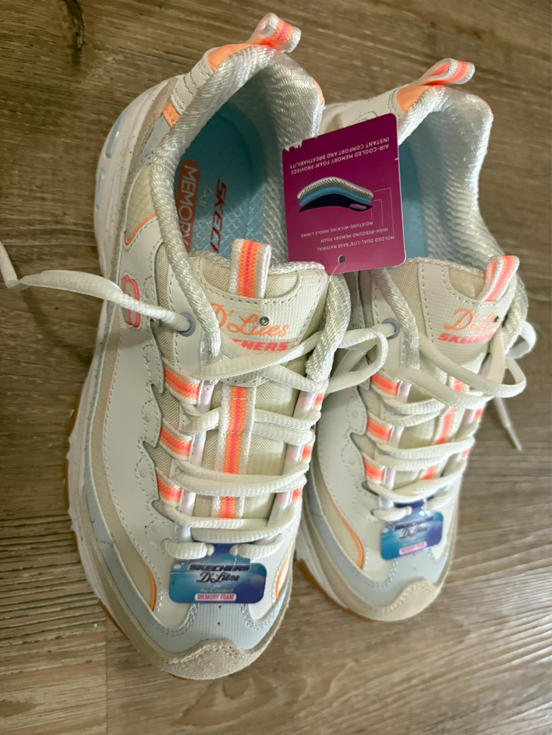 Skechers D'Lites Air-Cooled Memory Foam Sneakers