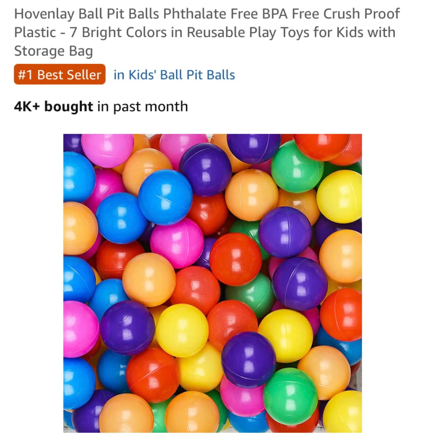 New 100 Ball Pitt Balls Bright Colours - photo 2