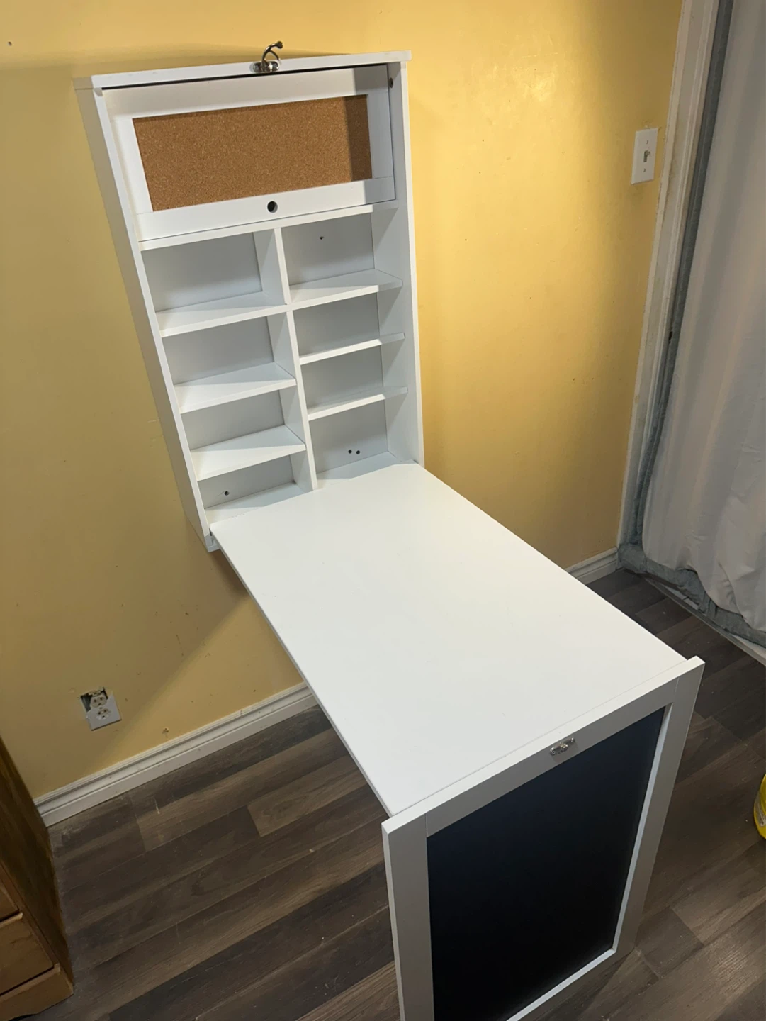 Wall‑Mounted Fold‑Out Desk/Organizer Cabinet – Space Saver - photo 3