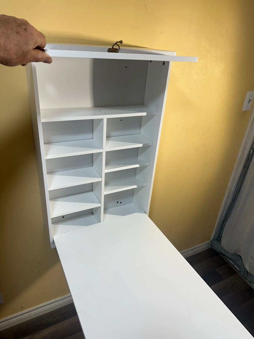Wall‑Mounted Fold‑Out Desk/Organizer Cabinet – Space Saver - photo 4