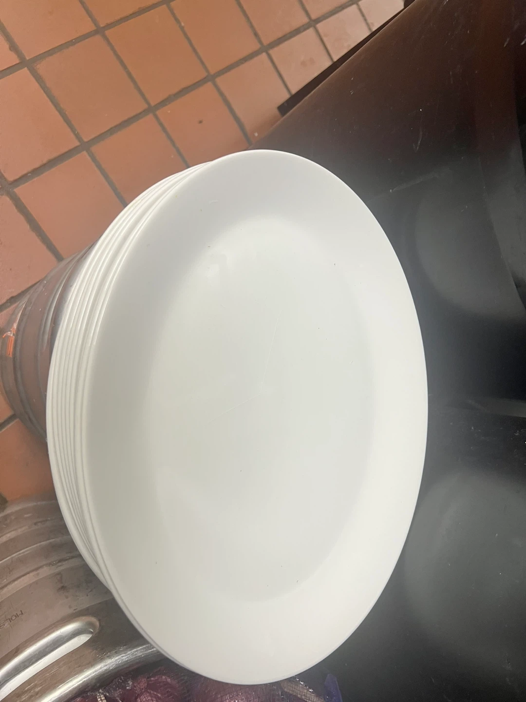 Stack of White Dinner Plates - photo 3