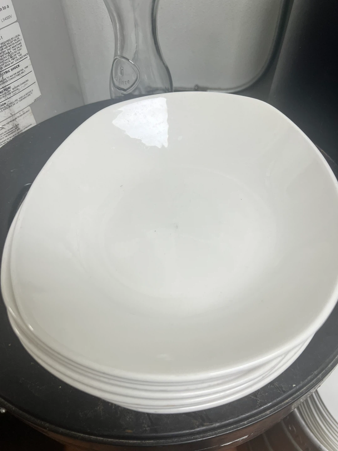 Stack of White Dinner Plates - photo 5