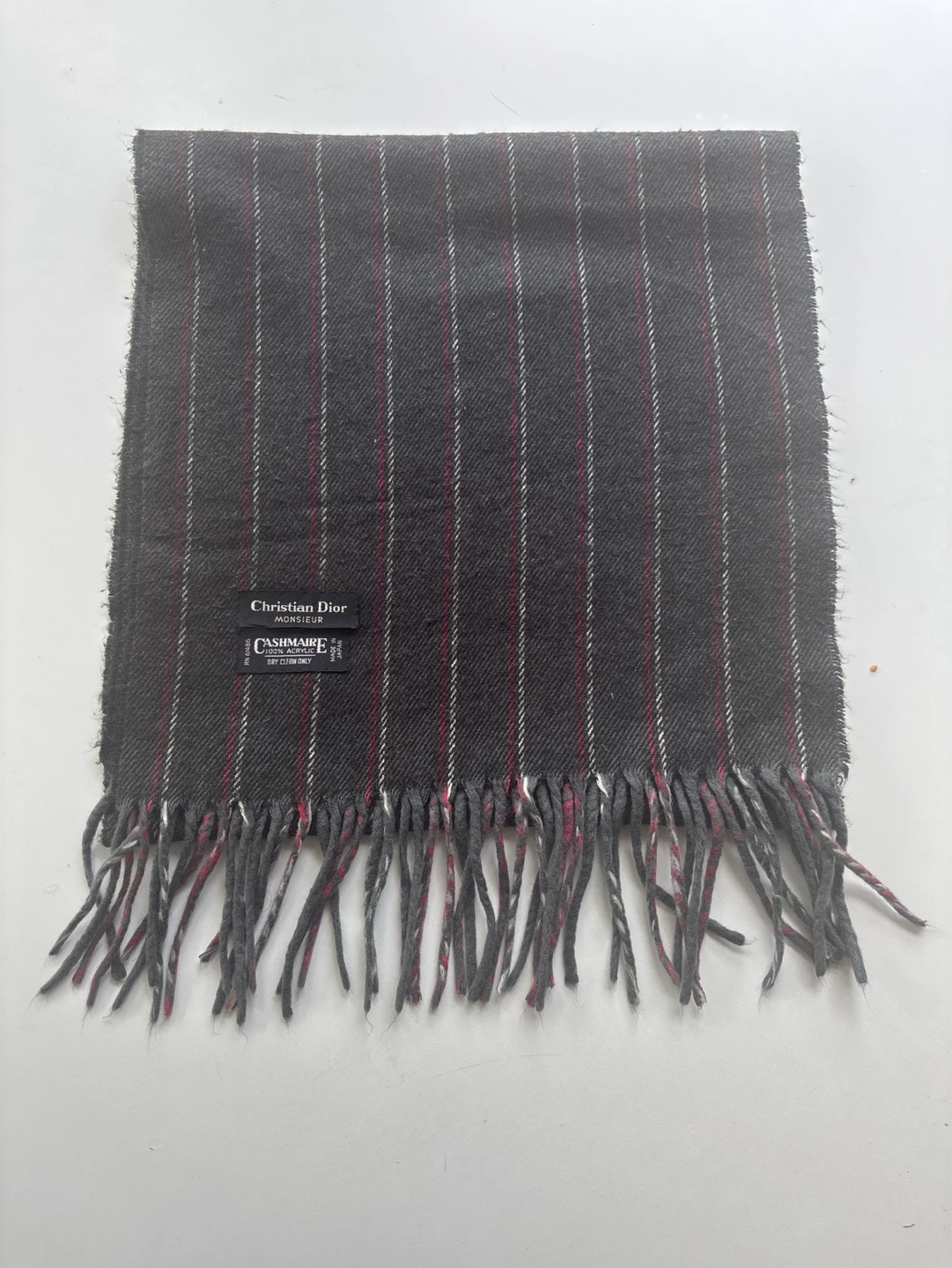 Christian Dior Monsieur Striped Cashmere Scarf - photo 2