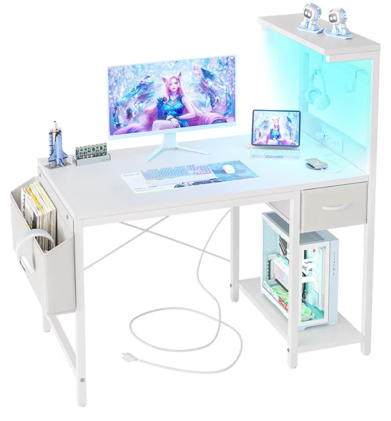 BEXEVUE Gaming Desk (White)– Like New