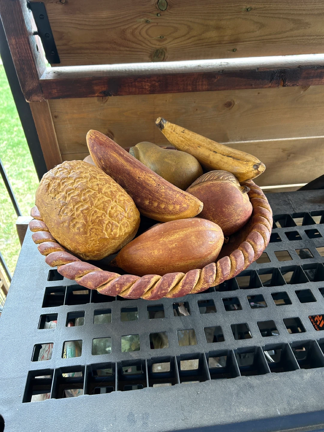 Terracotta fruit bowl