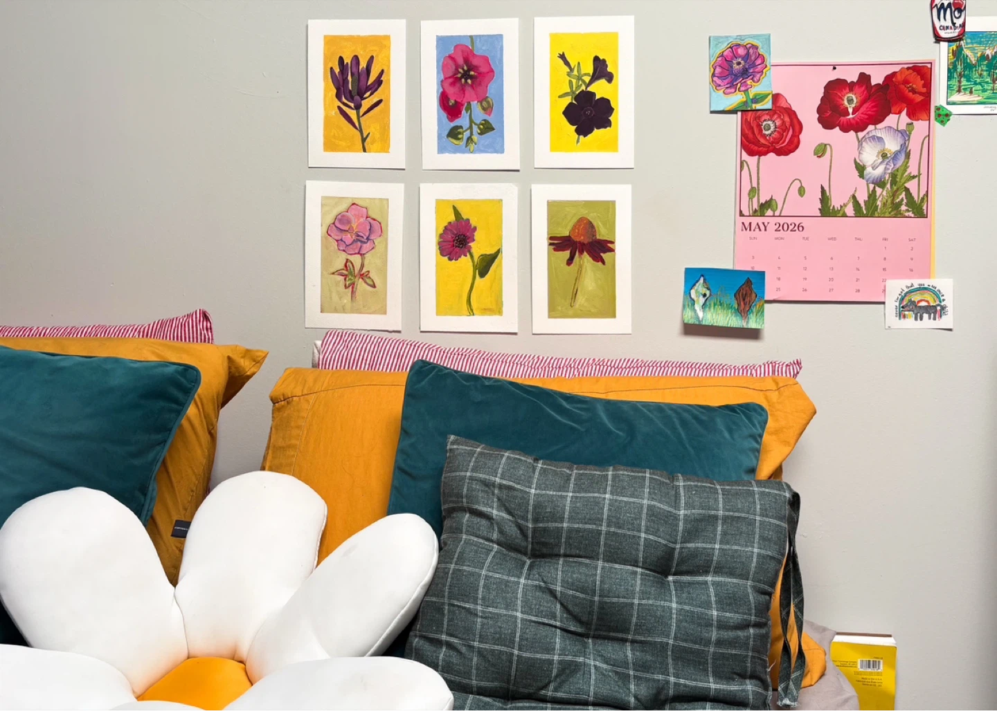 Artist Original Floral Postcards - photo 4