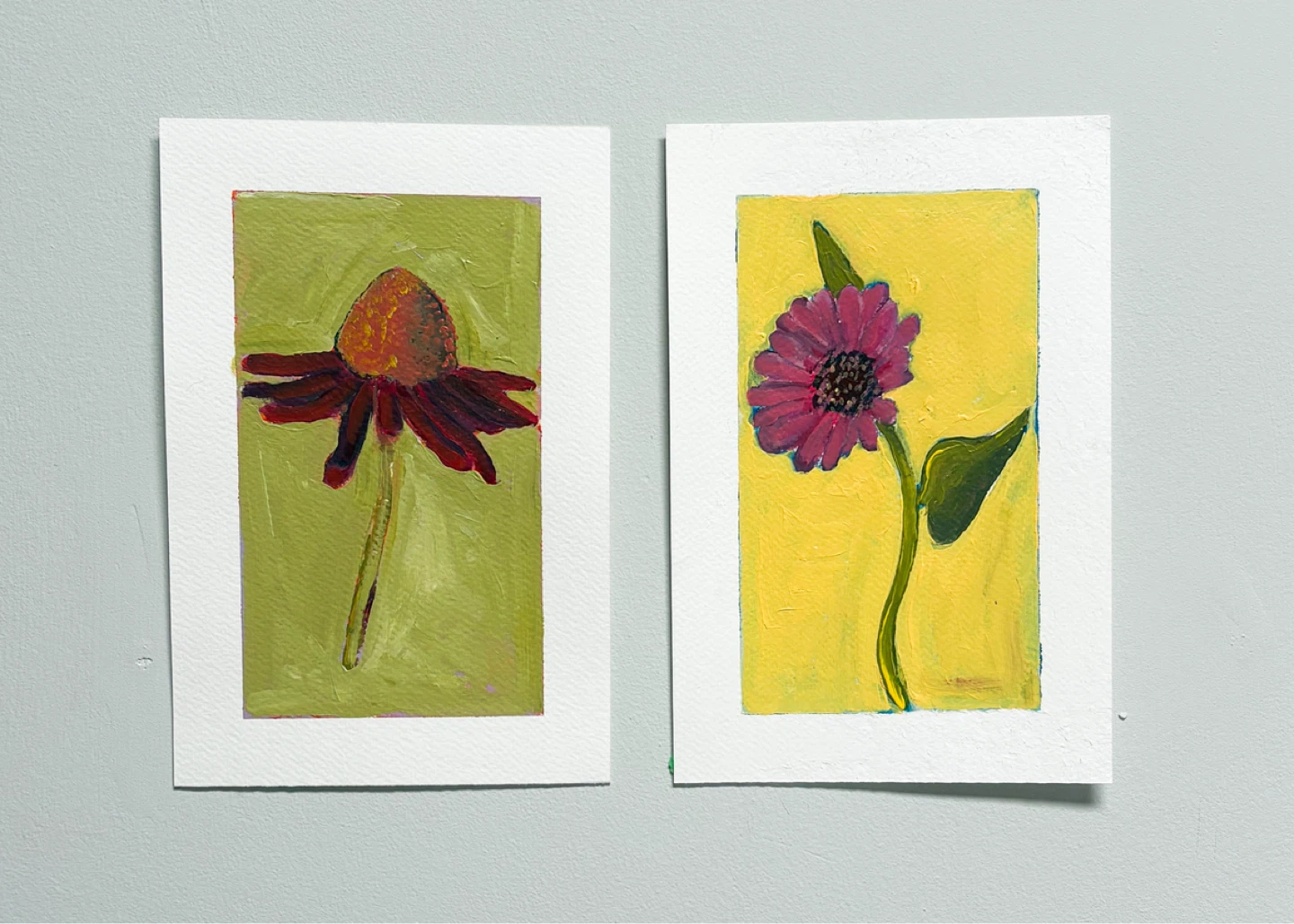 Artist Original Floral Postcards - photo 3