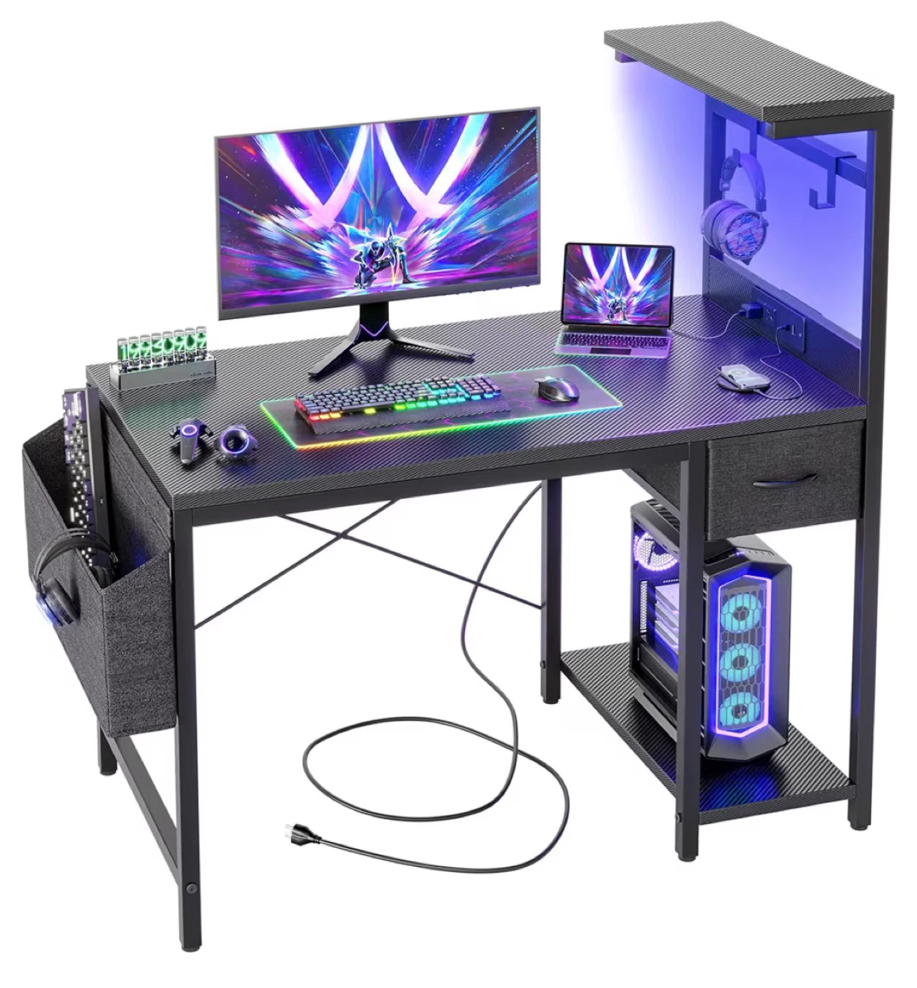 BEXEVUE Gaming Desk (Black) – Like New