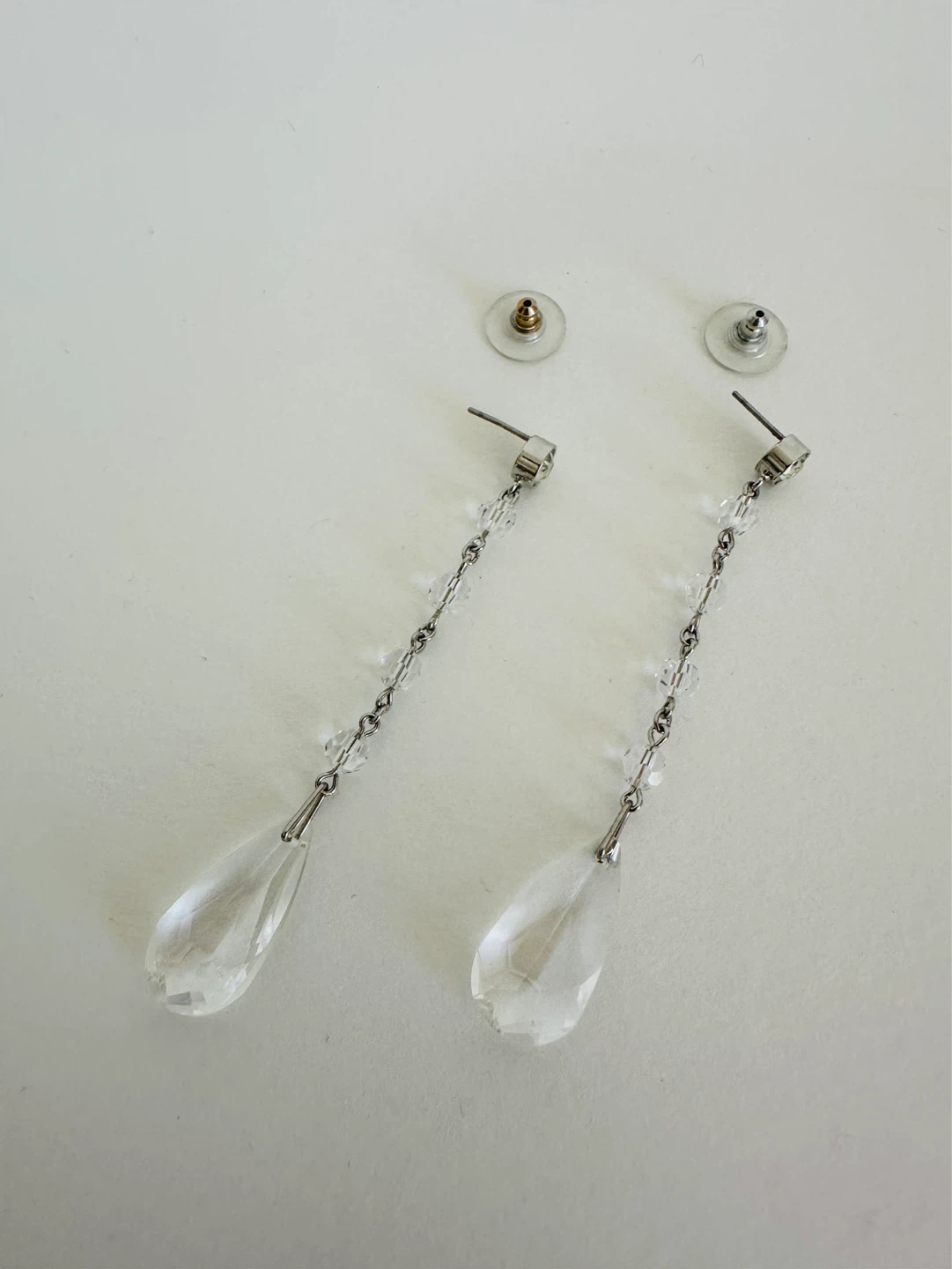 Crystal Teardrop Dangle Earrings